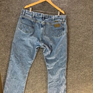 Wrangler George Strait Jeans 40x32 Mens Relaxed Fit Light Wash‎ Rodeo Western